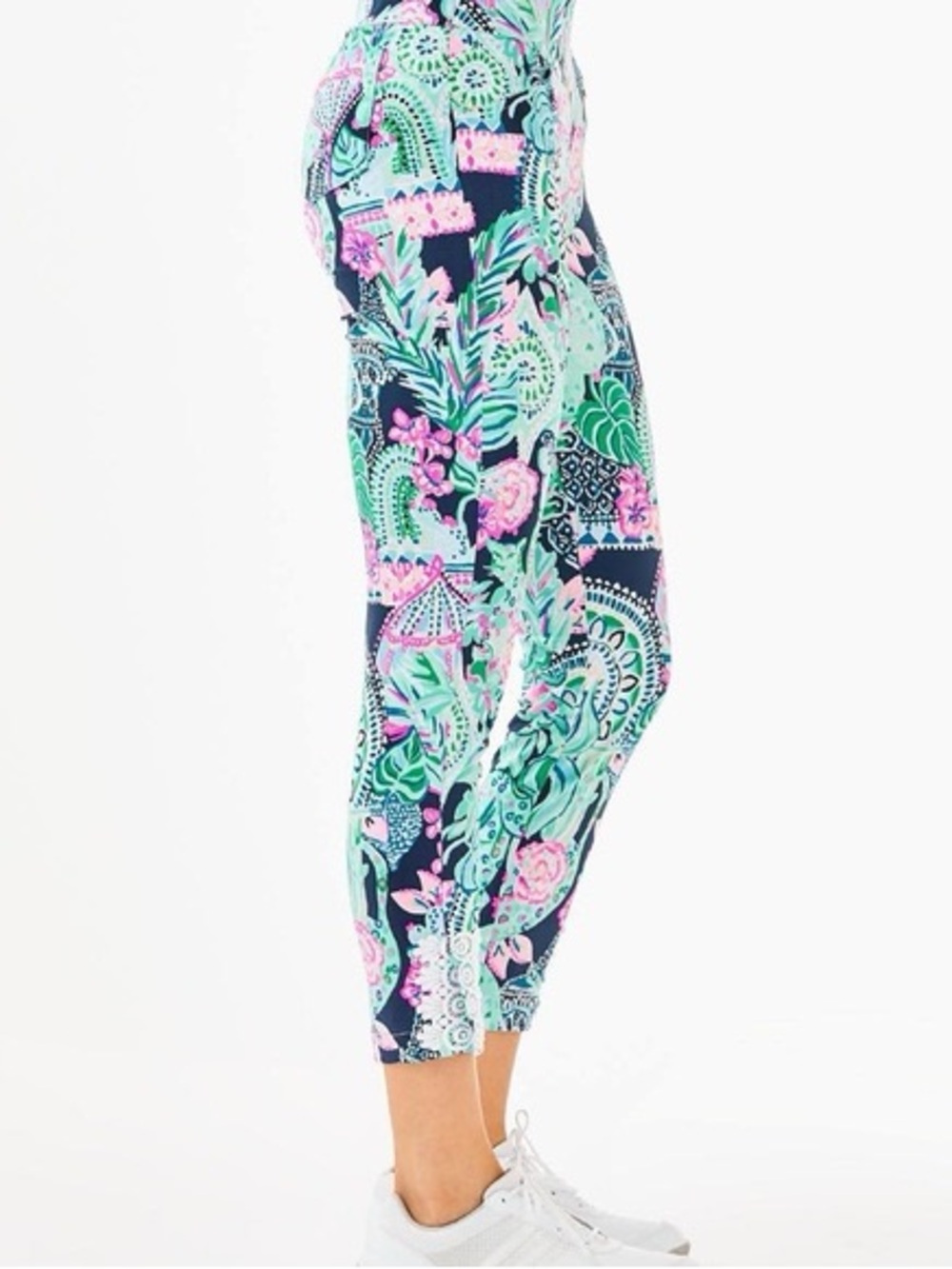 NWT Lilly Pulitzer Luxletic Corso UPF 50+ Golf Pant Size 00 Multi Lookin Sharp